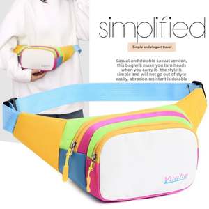 Sac à bandoulière à lettres portable à blocage coloré pour femmes à la mode avec fermeture à glissière Logo personnalisable - Product Image 6