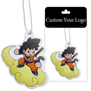 Super strong long lasting scent custom design anime paper car air freshener Different smells custom air freshener car with logo