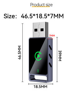 Mini adaptateur sans fil 2-en-1 USB pour CarPlay et Android Auto, adaptateur Type-C CarPlay personnalisable en usine - Product Image 4