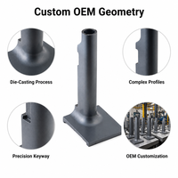 Pièces moulées sur mesure directement de l'usine, composants de précision en alliage d'aluminium OEM ODM, quincaillerie métallique finie par CNC, Fujian