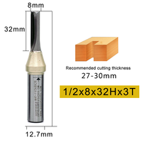 Fraise à dégrossir à 3 dents, queue de 6 mm et 8 mm, pour routeur CNC, pour la découpe du bois et de l'acrylique