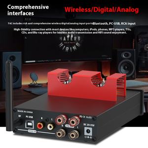 Amplificateur de puissance à tubes hybrides 320W 2 canaux Préampli à tubes avec amplificateur de puissance à transistors Fever <span class=keywords><strong>Audio</strong></span> Amplificateur <span class=keywords><strong>DAC</strong></span> Système HiFi - Product Image 3