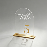 Numéros de Table en Acrylique en Gros 2026 (1 à 40) pour Mariage