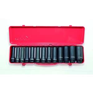 KOKEN - 14208M 1/2'' <b>Impact</b> long <b>socket</b> set (13 pcs.) - EAN 4991644506187 <b>IMPACT</b> <b>SOCKETS</b> AND ACCESSORIES - Product Image 1