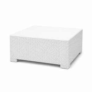 White <b>Rattan</b> Outdoor Lounge Set with Red Cushions Contemporary Garden Furniture for Patio Poolside Use - Product Image 6