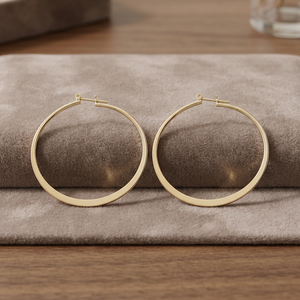 Wholesale 14K18K24K Gold Plated Custom Design Hoop Earrings Modern Classic Fashion Hoop Earrings Brass Gold <b>Filled</b> Hoop Earrings - Product Image 5