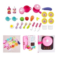 Ensemble de cuisine 2 en 1, valise de voyage, jouet pour enfant, ensemble de jouets pour la maison, jeux de simulation pour filles, ensembles de jeux de cuisine 2021