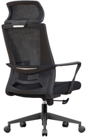 Chaise de bureau ergonomique pour secrétaire, avec accoudoirs métalliques réglables, dossier haut en maille, pivotante, pour bureau à domicile, réunions, directement de l'usine
