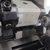 Tour à métaux à lit plat CNC standard international LK200MSY, machine de tournage et de fraisage CNC à double broche personnalisée Leichman