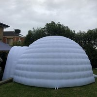 Fête événement sauter maison gonflable igloo Chine fournisseur constant air gonfler blanc led lumière géant gonflable dôme tente
