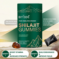 Expédition rapide, stock disponible, vente en gros de gommes à mâcher Ashwaganda Shilajit
