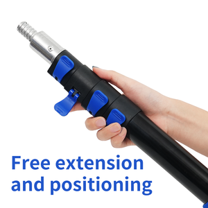 Tige télescopique en aluminium Viros 5 sections 12 pieds à 24 pieds extension rouleau de peinture poignée télescopique - Product Image 4