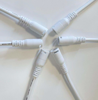 Câble d'alimentation CC QUANWEI 5,5*2,1 mm, connecteur femelle/mâle, prise jack, 12 V, isolation PVC, alliage de cuivre