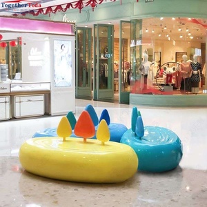 Asientos Modulares de FRP para Niños, Diseño Ergonómico Resistente, Ligeros y Fáciles de Limpiar, para Espacios Exteriores - Product Image 6