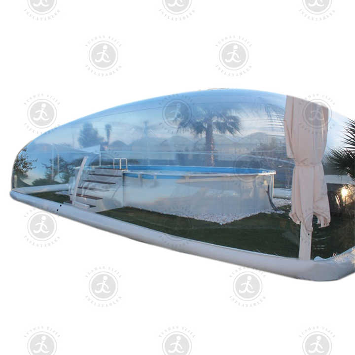 Custom retractable winter enclosures bubble domes inflatable 