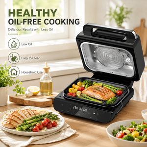 Oferta Especial: Freidora de Aire 5 en 1 con Tapa Visible, 1800W, Gran Capacidad, Sin Aceite, Multiusos, para Cocina Doméstica - Product Image 6