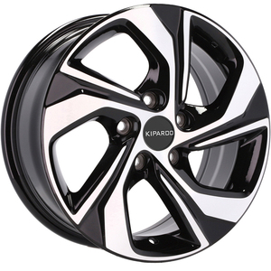 Rueda de Aleación de Aluminio Pulido Kipardo de <span class=keywords><strong>16</strong></span> Pulgadas con Diseño Multirradio y PCD de 5x114.3 Compatible con HYUNDAI Kona I30 IX20 IX35 Santa <span class=keywords><strong>FE</strong></span> - Product Image 4