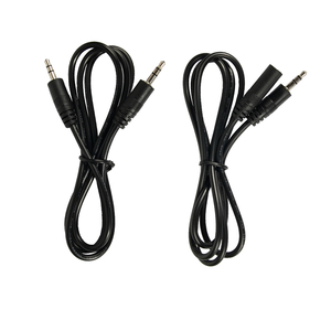 Câble audio stéréo 3,5 mm mâle-mâle, 4 pôles mâle-femelle, câble d'extension audio stéréo AUX - Product Image 1