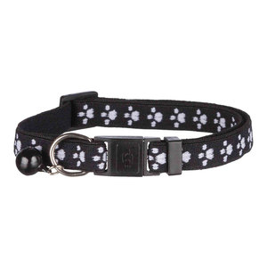 Collier pour chat en nylon élastique bleu avec motif flocon de neige blanc réglable pour animaux de compagnie - Product Image 4