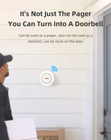 Bouton d'urgence SOS Tuya pour personnes âgées et enfants, système d'alarme sans fil, application Smart Life, utilisation intérieure, 12 mélodies
