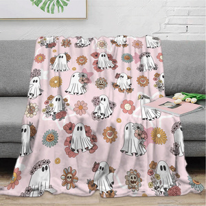 Manta de Felpa con Estampado de Esqueleto de Dibujos Animados, Rectangular, Antipelusas, Decoración del Hogar, Uso en las Cuatro Estaciones - Product Image 6