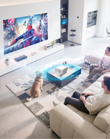 Mini projecteur Android 11.0 LED avec mise au point automatique Full HD 1080P, double WiFi6 2.4/5G, BT 5.0, cinéma maison, rotation à 180°, 1600 lumens