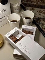 Boîtes à pâtisserie personnalisées avec logo, emballages alimentaires à emporter, petites gâteaux, fraises enrobées de chocolat, bonbons, muffins, beignets, boîtes et gobelets