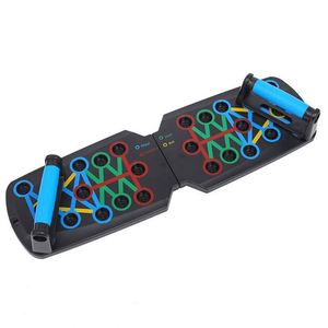 Équipement de gym à domicile 28-en-1 : Planche de pompes pliable en caoutchouc ABS et Corde de traction pour entraînement abdominal – Durable et portable - Product Image 1
