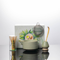 Ensemble de bols à matcha en céramique et porcelaine de style Ru, durables, de qualité alimentaire, écologiques, avec logo personnalisé, outils de cérémonie du thé
