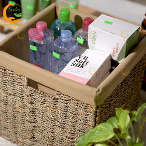 Multifunctional Eco-Friendly <b>Foldable</b> Water Hyacinth Storage <b>Baskets</b> Home Organizer for Clothing Storage by Ecoka - Product Image 5