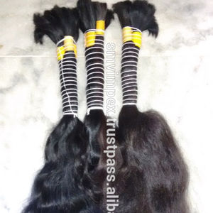 Cabello humano indio suave y liso a granel súper fuerte de Chennai. Pelo indio ondulado a granel indio sin procesar pelos suaves a granel - Product Image 1