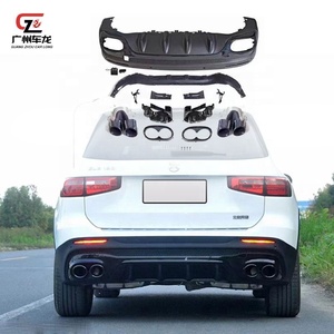 PP matériel AMG45 style voiture arrière diffuseur lèvre Kits silencieux échappement pour Benz GLB classe GLB200 GLB180 GLB250 2020-2022 voiture Bodykit - Product Image 2