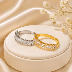 Opening <b>adjustable</b> <b>ring</b>, couple style women's daily wear jewelry - Product Image 3