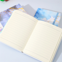 Carnet A6 à couverture rigide 103x137mm 80GSM 100 feuilles lignées Marbre Doré Bande élastique 216 pièces/carton Vente en gros
