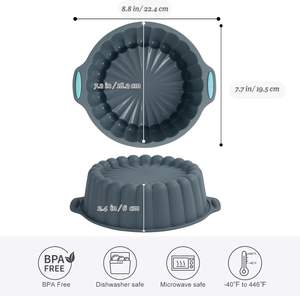 <span class=keywords><strong>Moule</strong></span> à gâteau en silicone de qualité alimentaire lavable au lave-vaisselle <span class=keywords><strong>Moule</strong></span> à gâteau au chocolat <span class=keywords><strong>Moule</strong></span> à gâteau <span class=keywords><strong>Charlotte</strong></span> en silicone - Product Image 2