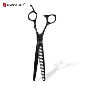 Razorline Hair Scissors Pet Haircutting Scissors Titanium Coated Professional 7.0 inch Dog Hair Cutting Shear