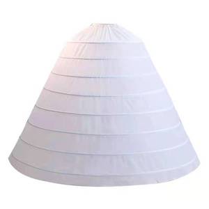 <span class=keywords><strong>Jupon</strong></span> <span class=keywords><strong>de</strong></span> <span class=keywords><strong>mariée</strong></span> surdimensionné à 6 cerceaux en nylon teint, design à volants, <span class=keywords><strong>grande</strong></span> boule, <span class=keywords><strong>taille</strong></span> standard - Product Image 1