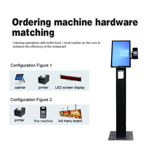 Genevision 15.6인치 데스크탑 셀프 주문 결제 키오스크, 디지털 메뉴 보드 및 Wi-Fi 지원 휴대용 디자인 - 공장 직판 특가 - Product Image 4