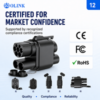 OLINK Großhandel 1000V 250A/80A DC/AC IP54 CCS2 Ladepistole zu CCS1 Fahrzeugadapter für Europäische DC-Schnellladestationen