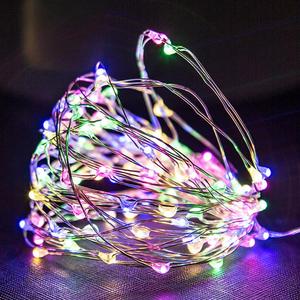 <strong>LED</strong> <strong>Copper</strong> <strong>Wire</strong> <strong>String</strong> Light Mini Flash <strong>LED</strong> Lights Fairy Light Button Battery Box 1M 2M 3M for Outdoor Christmas Holiday - Product Image 6