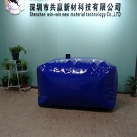 Réservoir souple gonflable pliable en PVC durable pour carburant/eau, capacité 1000L-3000L, pour projets extérieurs