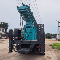 Foreuse de puits d'eau montée sur camion 100-300m, machine de forage hydraulique haute efficacité pour véhicules