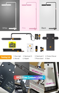 Lông Mi LED sàn ánh sáng nửa mặt trăng đèn cho Lash mở rộng vẻ đẹp chăm sóc da lông mi lông mày hoặc quay phim nội dung sáng tạo - Product Image 2