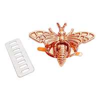 Vente en gros 3D abeille tour serrure en alliage de zinc métal torsion serrure pour sac interrupteur sac accessoires