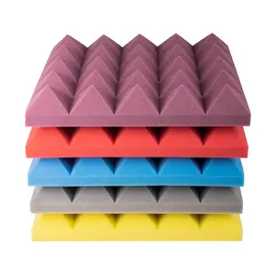 Chine Fournisseur Pyramide Forme Insonorisée Mousse Mur Panneaux Acoustiques Pour Bureau À Domicile Espuma Acusticas Sponge Board