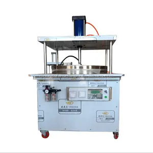 Stainless steel small scale roasted duck pancake making machine thin dough sheet press machine roti flat chapati bread maker