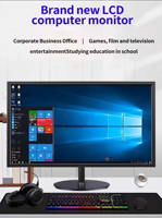 Monitor Gaming IPS de Pantalla Ancha de 22 Pulgadas, 1080P Full HD, Frecuencia de Actualización de 100Hz, Tiempo de Respuesta de 14ms, HDR 550:1 Contraste Negro, USB