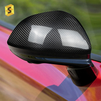 Accessoires de rétroviseurs latéraux de voiture en fibre de carbone véritable pour Dodge Charger 2024-2026