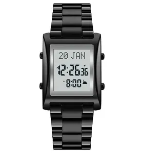Montre numérique Skmei 1815 pour homme, mouvement original, multifonction, bracelet en acier inoxydable, couleur noire, montre de sport d'extérieur - Product Image 6