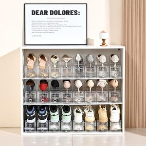 Organizador de Zapatos con Ranuras, Zapatero Ajustable de Tres Niveles, Apilador de Zapatos - Product Image 4